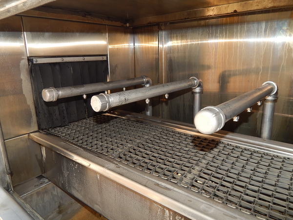 12 W x 8 H CLEAN MACHINE SS Belt Washer, Elect Heated Wash, Rinse & Blow-Off