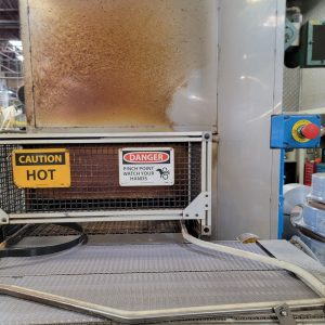 36 W x 2-1/2 H JENFAB Belt Washer, Wash/2x Rinse/Phos/Rinse/Seal/Hot B/O, Gas