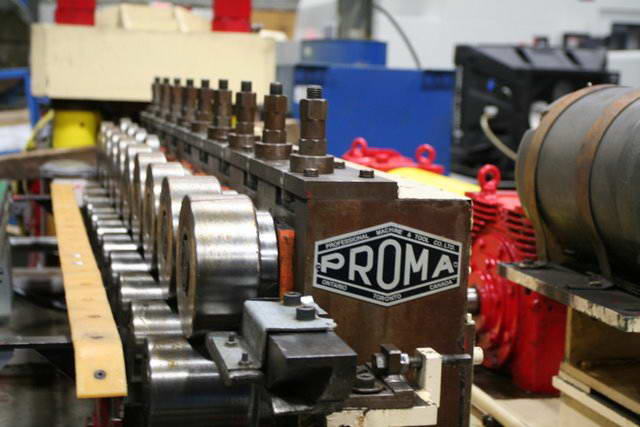 9-Stand PROMA Duplex Roll Former, 1-3/4 Dia x Adjustable Width Up to 48 Max