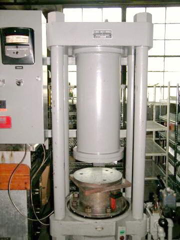 80 Ton ELMES Upacting Hydraulic Press, 4 Str, 32 Dylt, 12 x 12 Platen