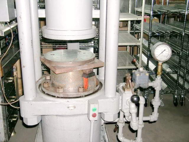 80 Ton ELMES Upacting Hydraulic Press, 4 Str, 32 Dylt, 12 x 12 Platen