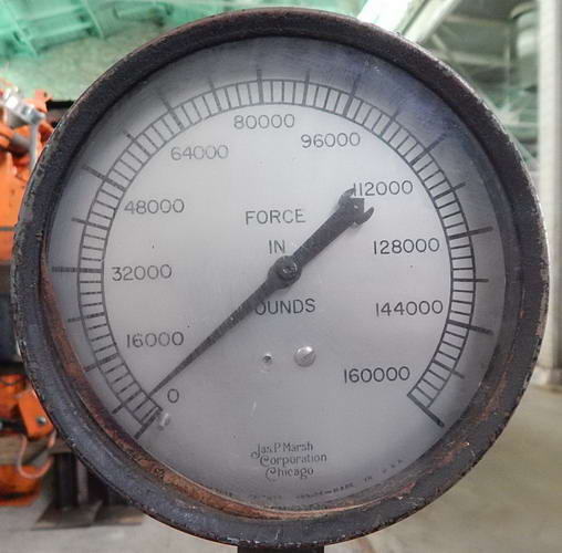 80 Ton ELMES Upacting Hydraulic Press, 4 Str, 32 Dylt, 12 x 12 Platen