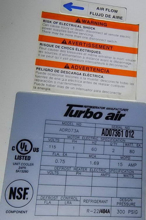 8' x 10' x 8' High CARROLL COOLERS INC Quick Ship Cooler, 34 x 78 Door Opening