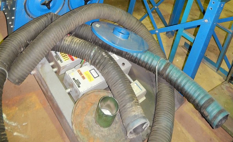 MEDIA RECLAIM SYSTEM, Sand Reclaim Pot, Overhead Cyclone, Vibratory Sifter