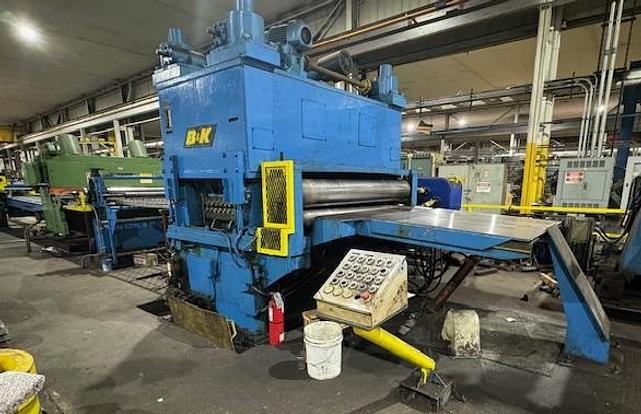 72 x .164 x 50,000 Lb B & K Cut-to-Length Line, 20' Stacker