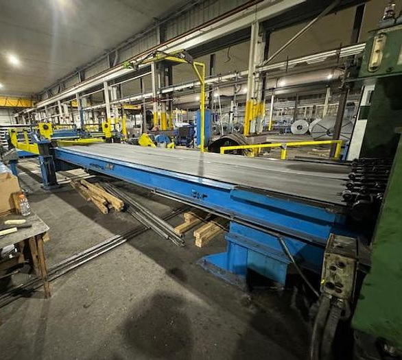 72 x .164 x 50,000 Lb B & K Cut-to-Length Line, 20' Stacker