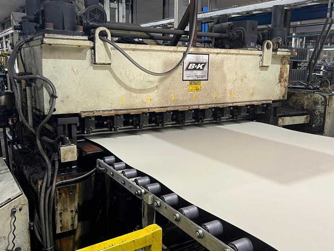 72 x .135 x 40,000 Lb B & K Cut-to-Length Line