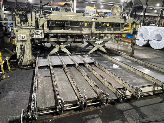 72 x .135 x 40,000 Lb B & K Cut-to-Length Line