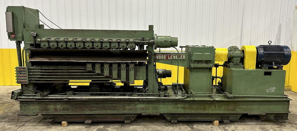 72 x .060 VOSS Corrective Leveler, 19-Roll, (13) Back-Up Rolls, 50 to 300 FPM