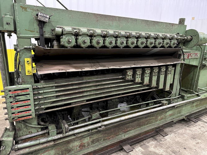 72 x .060 VOSS Corrective Leveler, 19-Roll, (13) Back-Up Rolls, 50 to 300 FPM