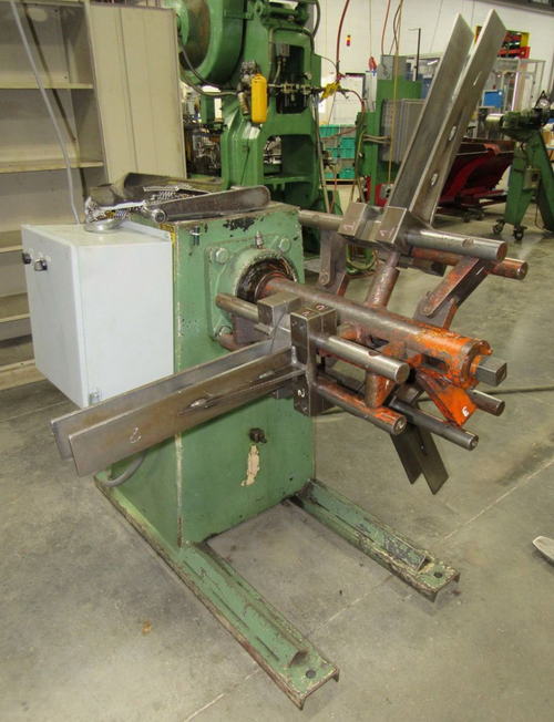 4,000 Lb DURANT Motorized Uncoiler, 16 to 20 ID, 60 OD, 24 Width