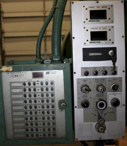 32 Ton MINSTER Gap Frame Press, 3 Str, 12 SH, 2.25 Adj, 24 x 16 Bed