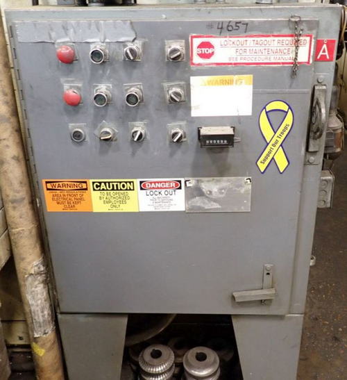 2 ABBEY ETNA 208 Swager with Entry/Exit Feed, 2-9/16 Spdl Hole, 25 HP