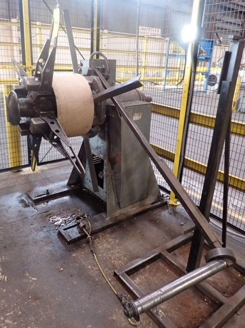 6,000 Lb LITTELL Motorized Uncoiler, 15 to 20 ID, 60 OD, 12 Width