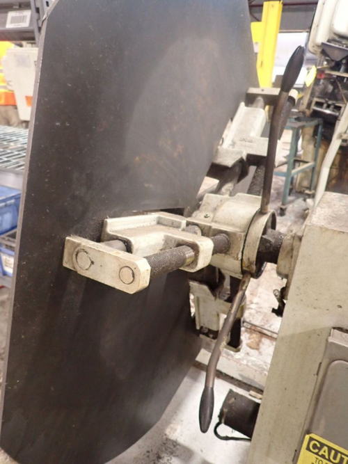 4,000 Lb PA INDUSTRIES Motorized Uncoiler, 11 to 24 ID, 64 OD, 12 Width