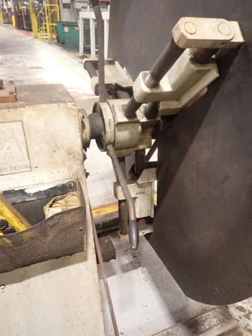 4,000 Lb PA INDUSTRIES Motorized Uncoiler, 11 to 24 ID, 64 OD, 12 Width