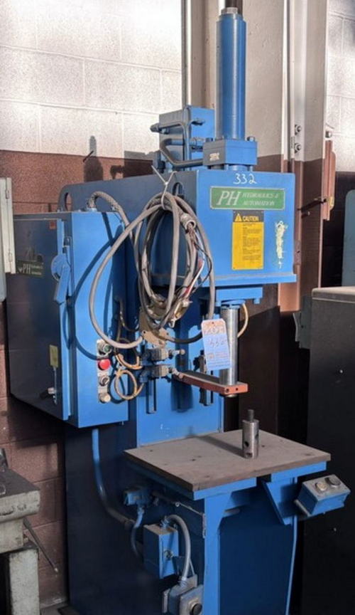 12 Ton PH Model OGM-12 Hydraulic Press, 17-1/2 x 23 Table