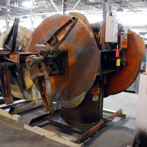 4,000 Lb DALLAS Double End Uncoiler, 15 to 20 ID, 60 OD, 18 Width
