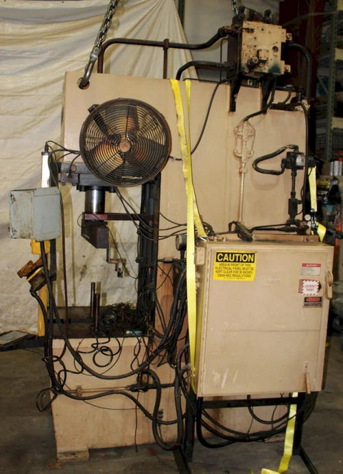 50 Ton PH Hydraulic Press, 24 Str, 30 Dylt, 30 x 27 Bed, 20 HP