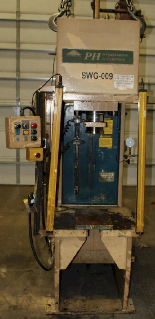 50 Ton PH Hydraulic Press, 24 Str, 30 Dylt, 30 x 27 Bed, 20 HP