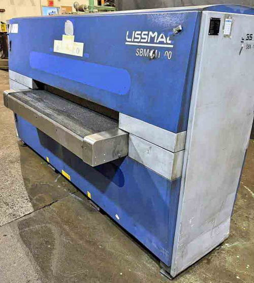 59 LISSMAC Sheet Brushing Machine, Brushes Top and Bottom, (4) 8.6 HP