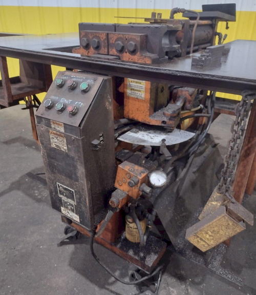 3 HUTH Model 2007 Hydraulic Ram Type Tube Bender & End Former, 5 HP