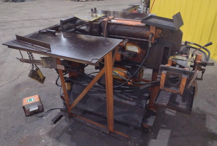 3 HUTH Model 2007 Hydraulic Ram Type Tube Bender & End Former, 5 HP