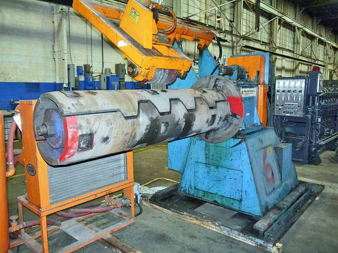 20,000 Lb PROGRESSIVE Uncoiler, 20 to 24 Hyd Expansion, 72 Mandrel